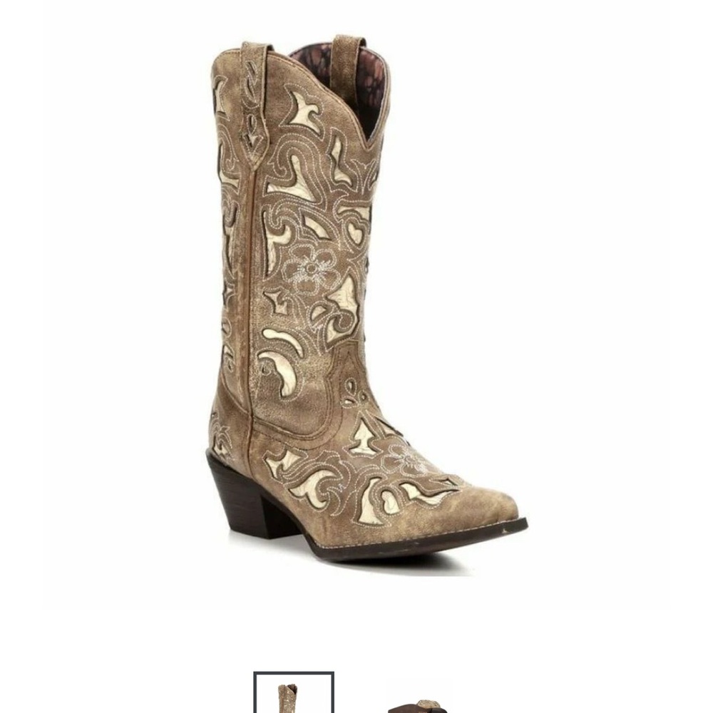 Laredo Sharona Crackle Sanded Goat Leather Cowboy/Cowgirl Boots